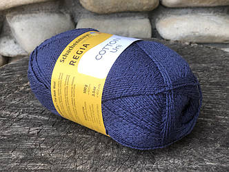 Однотонна носкова пряжа з бавовною REGIA Cotton, серії Uni