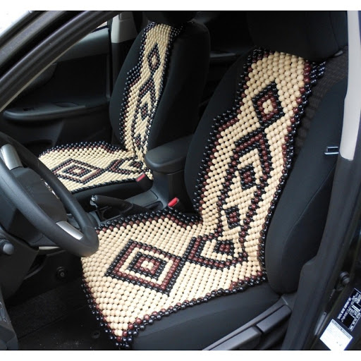 Накидка-масажер / Дерев'яна накидка-масажер на сидіння авто (лаковані). Дерев'яні автомассажери, фото 1