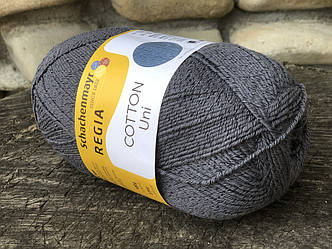 Однотонна носкова пряжа з бавовною REGIA Cotton, серії Uni