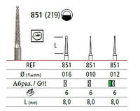 Бор стоматологический алмазный, Конус с безопасным округленным концом Oko Dent (Германия)