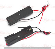 01-15-051. Корпус тримач 1 батарейки АА, 17х58, з проводами 15см