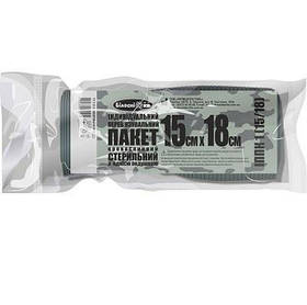 Пакет кровоспинний стерильний ДБЖК (15/18) "Білосніжка", з 1 подушкою