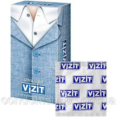 Презервативи VIZIT hi-tech Ultra light Ультратонкі 12 шт. Преміум бренд!Преміум'якість!