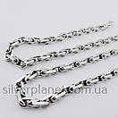 Чоловічий срібний ланцюжок масивний Якір — срібна цепочка якірна Біт 60 см, фото 6