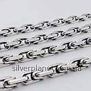 Чоловічий срібний ланцюжок масивний Якір — срібна цепочка якірна Біт 60 см, фото 8