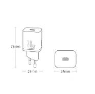 Блок живлення для швидкої зарядки Type-C BASEUS 20W PD3.0 QC3.0 Super Silicone PD Charger МЗП (чорний), фото 9