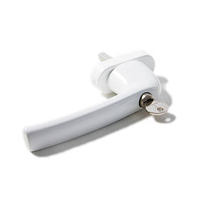 Ручка віконна з ключем біла GreenteQ