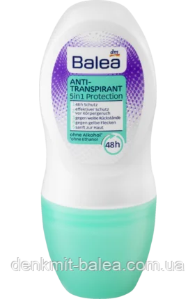 Дезодорант роликовий Повний захист Balea Deo Anti-Transpirant 5in1 Protection 50 мл, фото 1