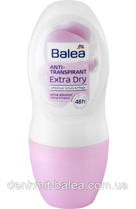 Дезодорант роликовый Свежесть и Чистота Balea Deo Roll-on Extra Dry 50 мл - фото 1 - id-p323760927