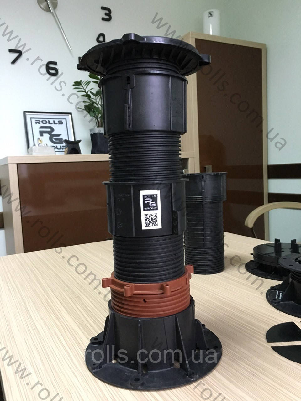 DPH-9-PH5 Buzon опора регульована висота 465-625 мм, з коректором кута 0-5% Тераса на опорах фонтан фальшпол, фото 1