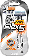 Одноразові станки для гоління BIC Flex 5 (3 шт.) (3086123492868)