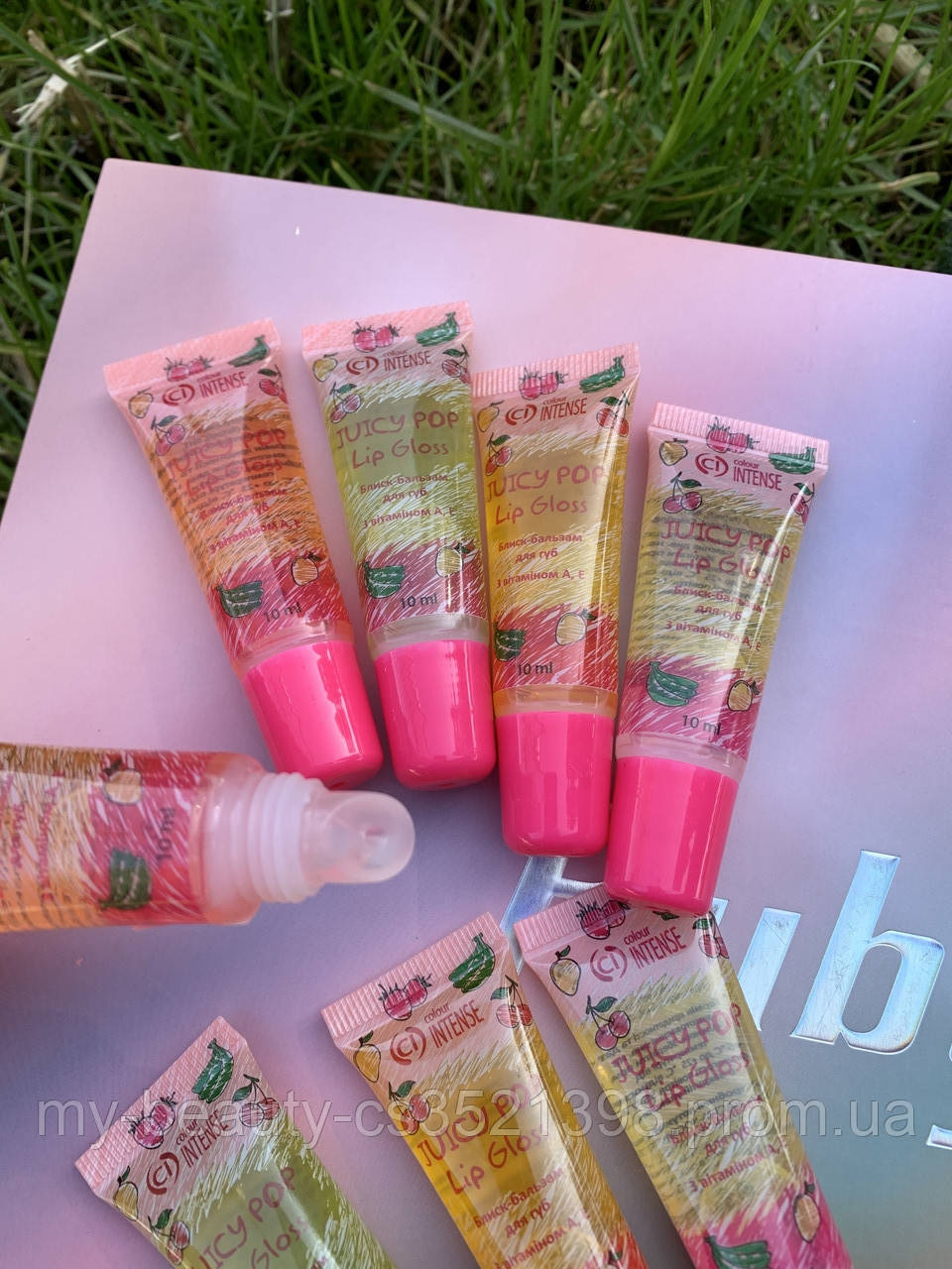 Набір фруктових блисків для губ Juicy POP мікс 4 смаки