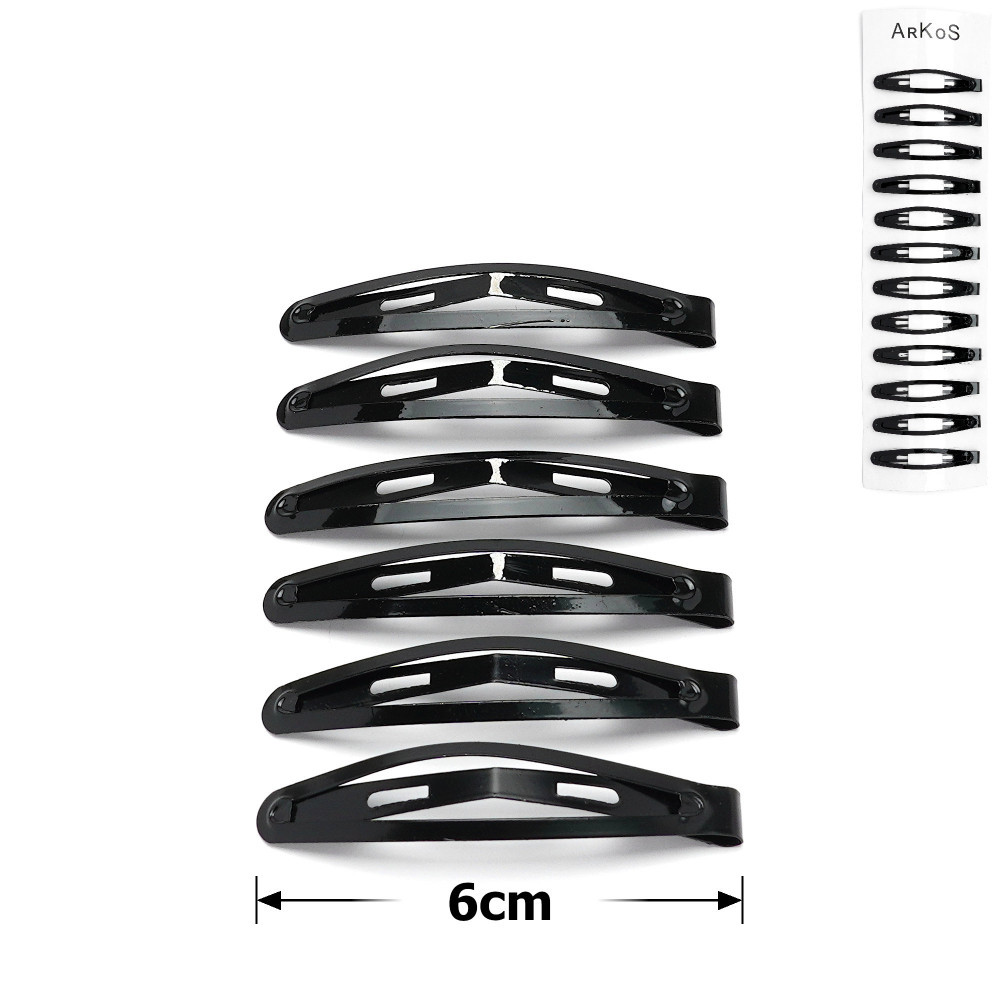 Шпилька твк так для волосся чорна 6 см (12 шт/ уп)