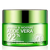 Bioaqua крем алое для обличчя Refresh&Moisture Aloe Vera 92% Moisturizing Cream, 50 г, фото 3