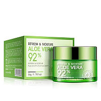 Bioaqua крем алоэ для лица Refresh & Moisture Aloe Vera 92 % Moisturizing Cream, 50 г