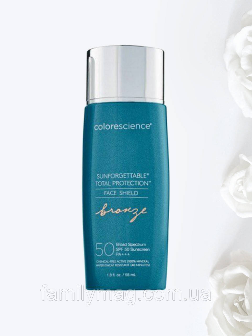 Сонцезахисний крем для обличчя SPF 50 Total Protection Face Shield Sunforgettable (Bronze) Colorescience 55 мл