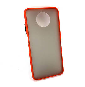 Чохол для Xiaomi Redmi Note 9T накладка на бампер Shadow Case Matte силіконовий-пластик червоний