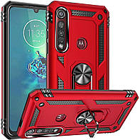 Чохол Shield для Motorola Moto G8 Play / XT2015-2 захисний Бампер з підставкою Red