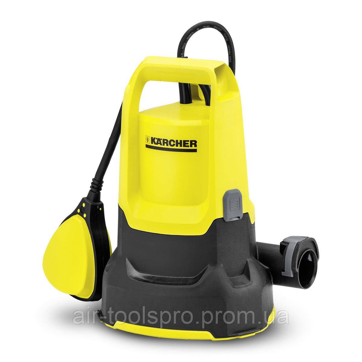 Насос дренажний Karcher SP 2 Flat для чистої води, зуп. висота води 1мм, 250Вт, 6000л/год