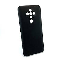 Чехол для Tecno Spark 6 накладка бампер Avantis Silicone Case противоударный силикон черный