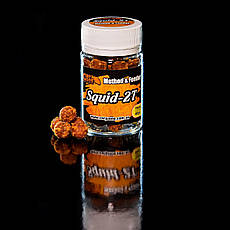 Бойли насадочні розчинні пилячі Сквід-Шовковиця Boilies Method & Feeder series Soluble Squid-2T 11mm/40pc