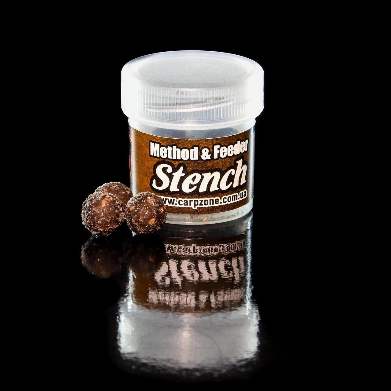 Бойли насадочні розчинні пилячі Бєлачан-Часник-Спеція Boilies Method & Feeder series Soluble Stench 11mm/10pc, фото 1