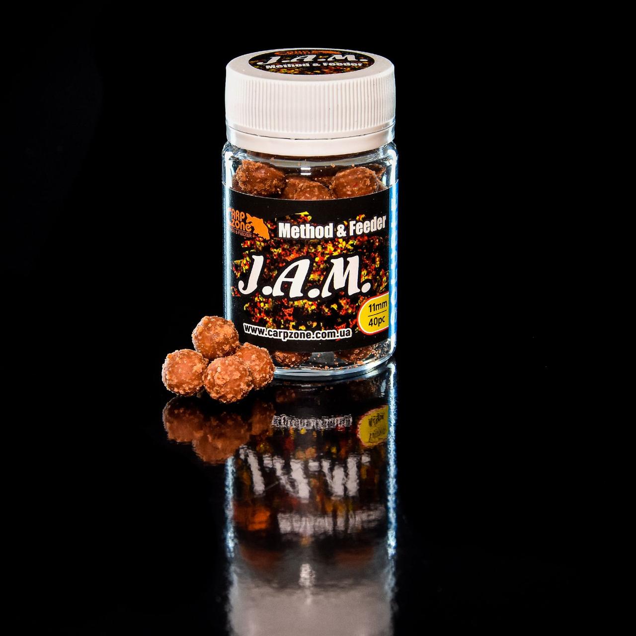 Бойли насадкові пиляльні Boilies Method & Feeder series Soluble J.A.M. 11mm/40 pc, фото 1
