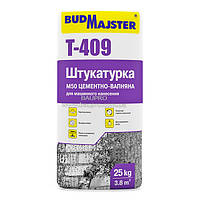 Штукатурка БУДАЙСТЕР T-409 цементно-вапняна М50, для машинного нанесення, 25 кг