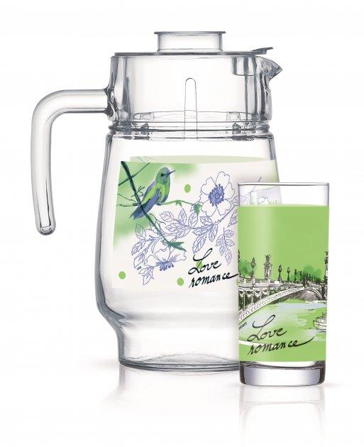 Набір для напоїв LUMINARC Love Romance Green 7 пр Колір прозорий з малюнком 5668q