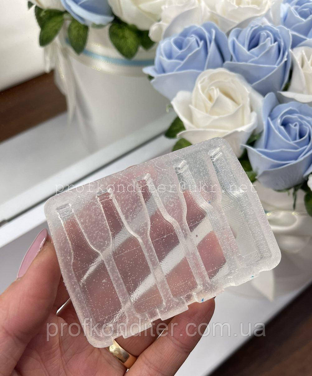 ЕКСКЛЮЗИВ! Авторський Силіконовий килимок для карамелі "Міні пляшка пива", фото 1