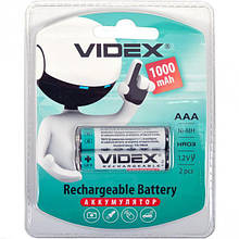 Акумулятори VIDEX ААА 1000 перезаряджаються V-291789