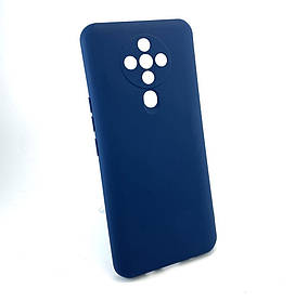 Чохол для Tecno Spark 6 накладка на бампер Avantis Silicone Case протиударний силікон синій