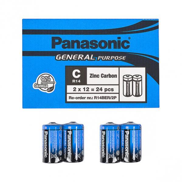 Батарейка Panasonic R14BER/2p General Purpose P-028581
