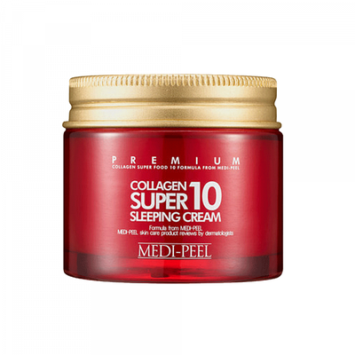 Омолоджуючий нічний крем для обличчя з колагеном MEDI-PEEL Collagen Super10 Sleeping Cream 70ml (Прим'ята коробка!)