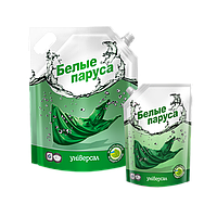 Рідкий пральний порошок 1,5 л універсальний, для білих та кольорових виробів БАРА Білі вітрила, Україна