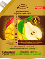 Жидкое крем-мыло 450 мл Оливковое молочко с медовой грушей и сочным манго,Energy of Vitamins (дой-пак)