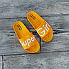 36 р Шльопанці жовті пляжні жіночі шльопанці міські гумові Super Girl помаранчеві, фото 7