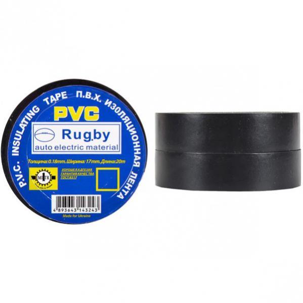 Ізолента PVC 20 "Rugby" чорна Х4-13/20-1 MZOPT
