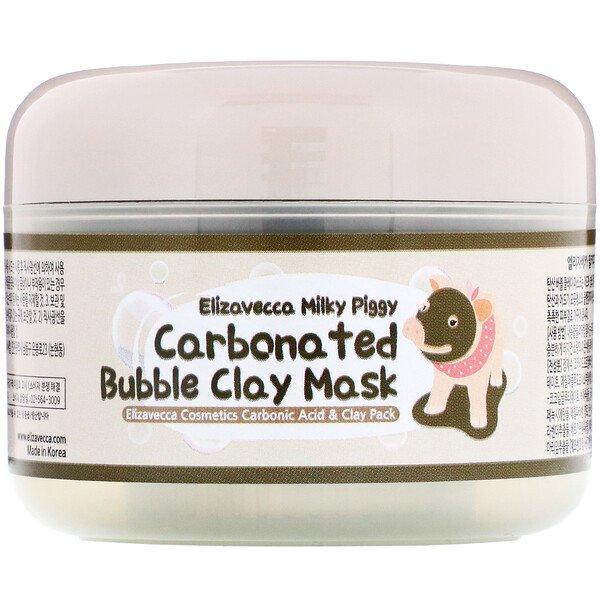 Глиняно-бульбашкова маска Elizavecca для очищення пір Milky Piggy Carbonated Bubble Clay Pack