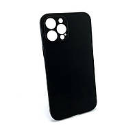 Чехол на iPhone 12 Pro Max накладка бампер противоударный Avantis Silicone Case черный