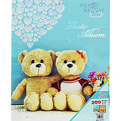 Фотоальбом дитячий "Ведмедики" (подарункова коробка) 200 фото 10х15см