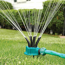 Спринклерний зрошувач multifunctional Water Sprinklers/Розпилювач для газону 360 градусів (2137), фото 3