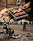 Складний гриль-барбекю Naturehike Wild valley Glamping M 42.5х22х15 см NH20CJ006 steel, фото 6