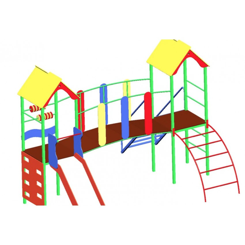 Спортивно-ігровий комплекс із гіркою 824/кду