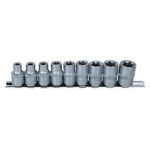 Набір насадок Torx 1/2" 9шт на планці CrV SIGMA (6086961), фото 2