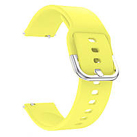 Ремешок CDK Silicone Sport Band Classic "L" 20mm для Samsung Watch Active 2 (R830/R835) 40mm (09651) (yellow)