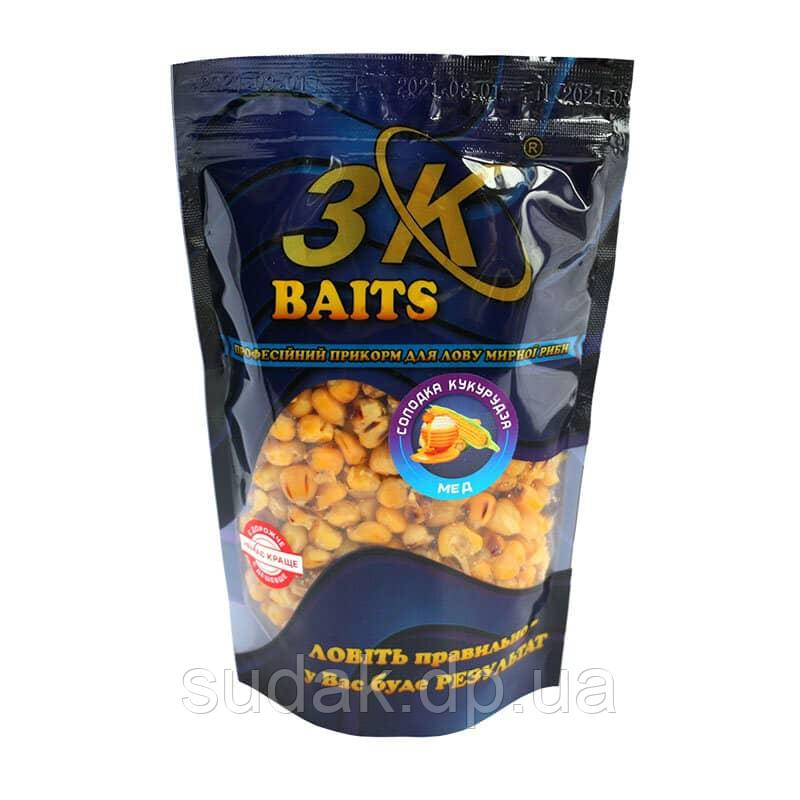 Прикорм 3K Baits Солодка кукурудза, 400 г мед