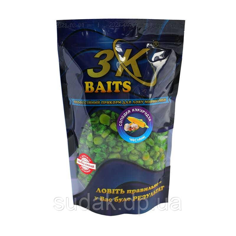 Прикорм 3K Baits Солодка кукурудза, 400 г часник