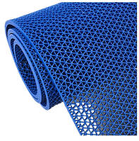 Антискользящее рулонное ПВХ покрытие для бассейнов 1,2 х 15 м.п. синего цвета