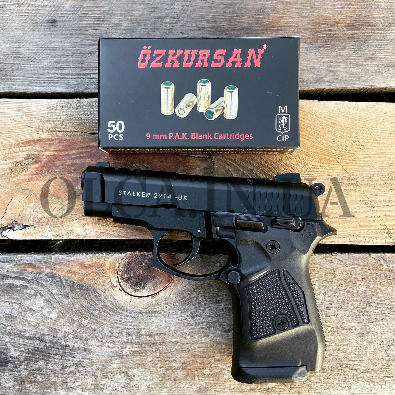 Стартовий пістолет Stalker 2914 (Zoraki) 06.2020 г + 50 патронів Kaiser або Ozkursan 9 mm